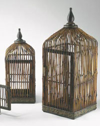 antique bird cage image