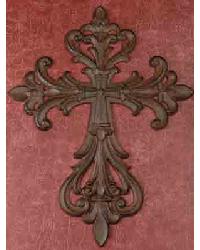 FC-689 Cat Iron Wall Cross Set of 2