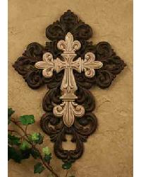 FC-914 Ceramic and Resin Cross - Taupe Set of 2