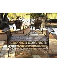 Decorative Metal Bench