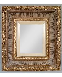 Large Ribbed Foliate Mirror
