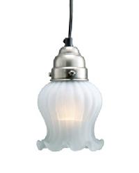 Frosted Glass Ruffled Pendant Lamp Frosted