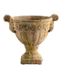 Small Rust Terracotta Urn with Handles Rust