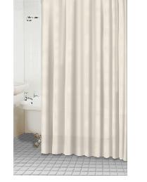 Beige Fabric Shower Curtain