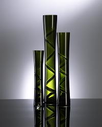 Spiral Green Vase