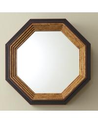 Mini Octagonal Mirror-Red/Gold