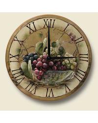 Grapevine Breeze Wooden Wall Clock