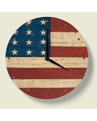 Grande Old Flag Wooden Wall Clock