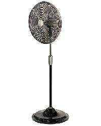 Century Pedestal Fan - Satin Black