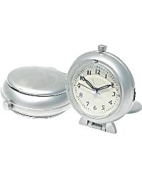 Metal Travel Alarm Clock with Snooze