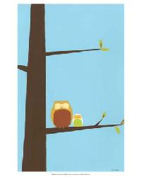 42404D Tree-top Owls I