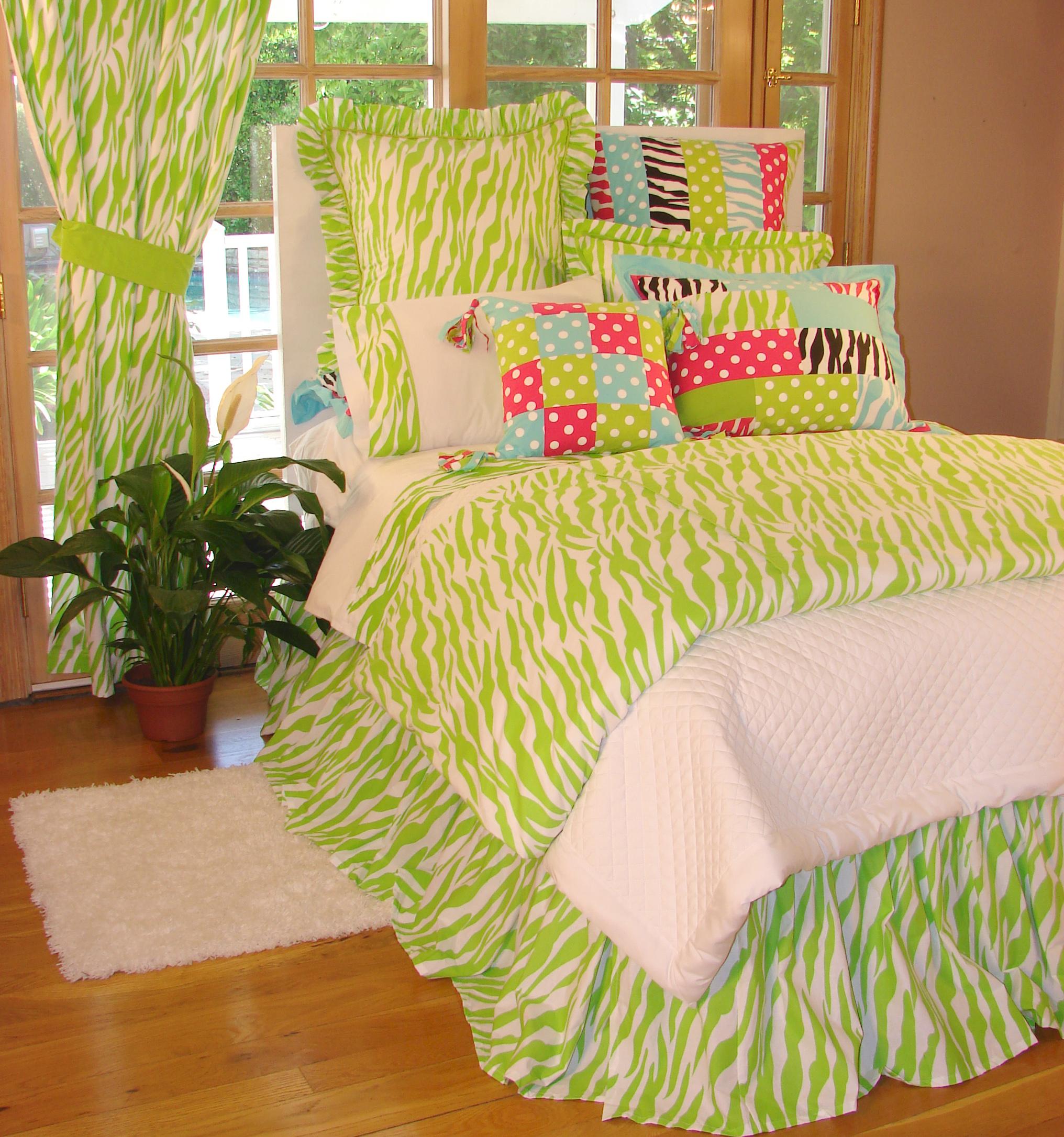 Bed Room Kids In Lime Green