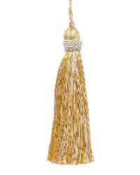Small Tassel Ivory Gold