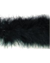 1 3/4in Marabou Feather Tape Trim Black