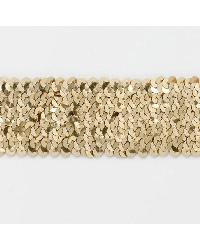 1 3/4in Stretch Sequin Trim Gold
