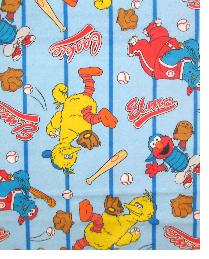 Baseball Stripes Light Blue Flannel Blue In-Stock 2008