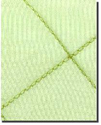 E 7039 E Organza Quilted Embroidery Organza