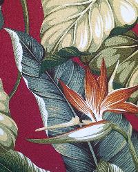 Bird of Paradise Burgundy Vintage Hawaiian