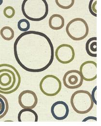 Circles Stellar Blue - Natural Premier Prints - New 2009