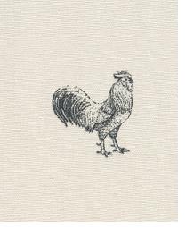 Roosters Antique Black Premier Prints - New 2009