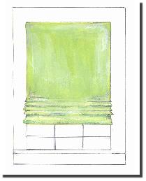 Flat Fold Roman Shade