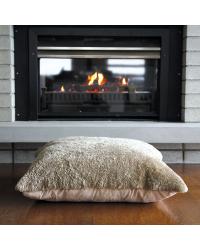 Curly Lambskin Floor Cushion Latte