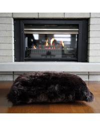 Lambskin Floor Pillow Chocolate