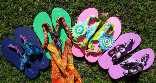 Fabric Flip Flops