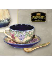 Porcelain Cup/Saucer/Spoon