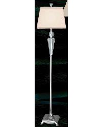 Nickel Floor Lamp with Eggshell Fabric Shade Brushed Nickel Finish, Eggshell Shade