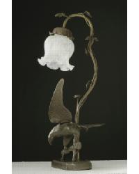 Eagle On Tree Limb Table Lamp