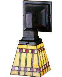 5 Inch Wide Prairie Corn 1 Light Wall Sconce