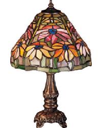 13 Inch High Poinsettia Mini Lamp