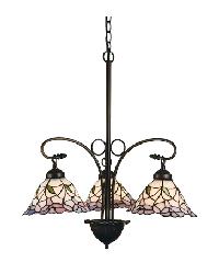 25 Inch Wide Daffodil Bell 3 Light Chandelier