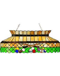 32 Inch Long Green Billard Oblong Pendant