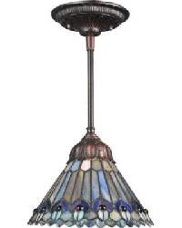 Tiffany Jeweled Peacock Mini Pendant