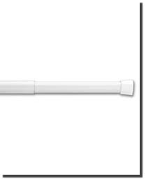 Oval Spring Tension Rods White