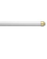 7/16 inch Round Sash Cafe Rods White
