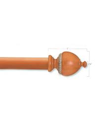 1 3/8 inch Temple Finial Pair
