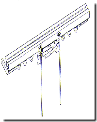 Baton Draw w/Return Extender Set White