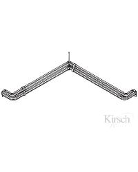 Corner Double Lockseam Rod White