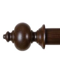 1 3/8in Camelot Finial Shown in Antique Gold
