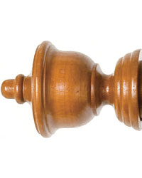 1 3/8in Stuart Finial Shown in Antique Gold