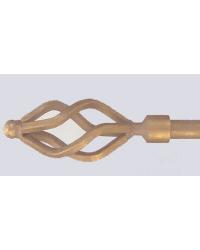 Torch Swing Arm Rod Shown in Verona Brass