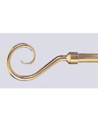 Hook Swing Arm Rod Shown in Brass