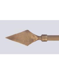 Javelin Swing Arm Rod Shown in English Bronze