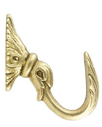 Tieback Hook Polished Brass