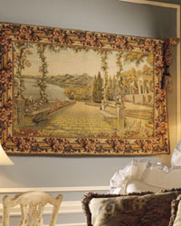 Pathway Tapestry with Trellis Border