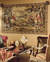 Stag Hunting Tapestry
