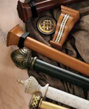 Decorative Curtain Rods - Finials - Wooden Curtain Rods - Wrought Iron Curtain Rods